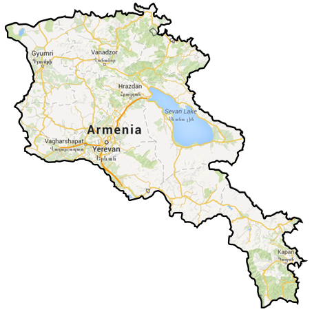 Map of Armenia